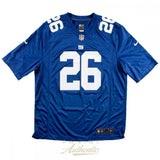 Saquon Barkley Autographed "2018 NFL ROY" New York Giants Jersey Panini LE 126