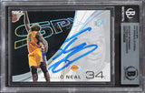 Lakers Shaquille O'Neal Authentic Signed 2002 SPX #35 Card BAS Slabbed