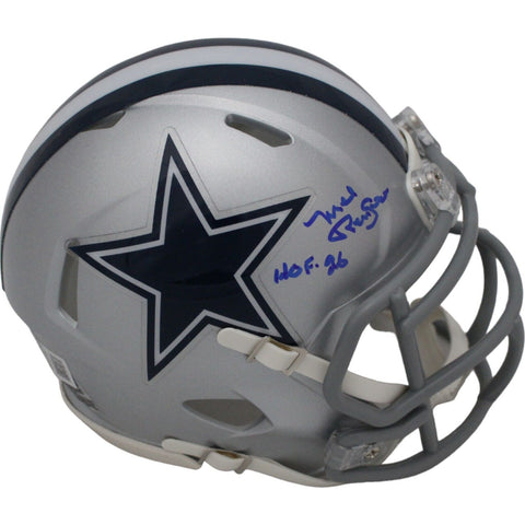 Mel Renfro Signed Dallas Cowboys Mini Helmet HOF Beckett 44426