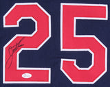 Jim Thome Signed Cleveland Indians Jersey (JSA COA) 612 Home Runs / HOF 2018