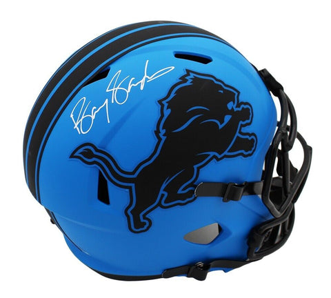Barry Sanders Signed Detroit Lions Speed Full Size Rave NFL Helmet