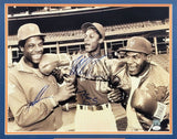 Tyson, Doc Gooden & Strawberry Autographed Framed 16x20 Photo JSA WIT760854