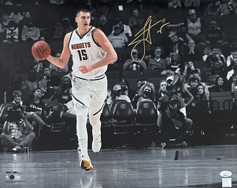 Nikola Jokic Autographed/Signed Denver Nuggets 16x20 Photo JSA 46329