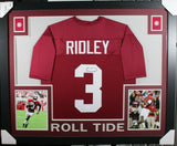 CALVIN RIDLEY (Alabama crimson SKYLINE) Signed Autographed Framed Jersey JSA