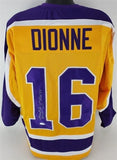 Marcel Dionne Signed Los Angeles Kings Home Jersey Inscribed "HOF 92" (JSA COA)