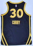 Warriors Stephen Curry Autographed Signed Black Nike Jersey Beckett QR #1W134066