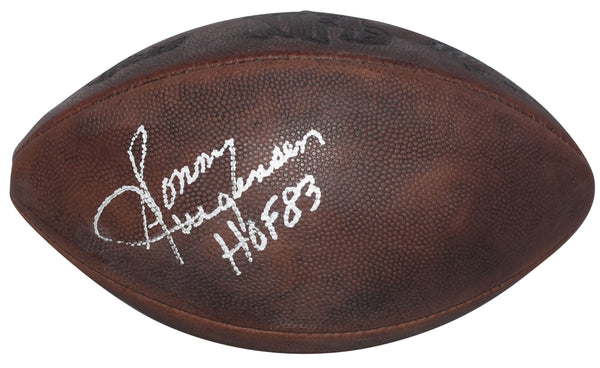 SONNY JURGENSEN SIGNED WASHINGTON REDSKINS THROWBACK WILSON NFL DUKE FOOTBALL