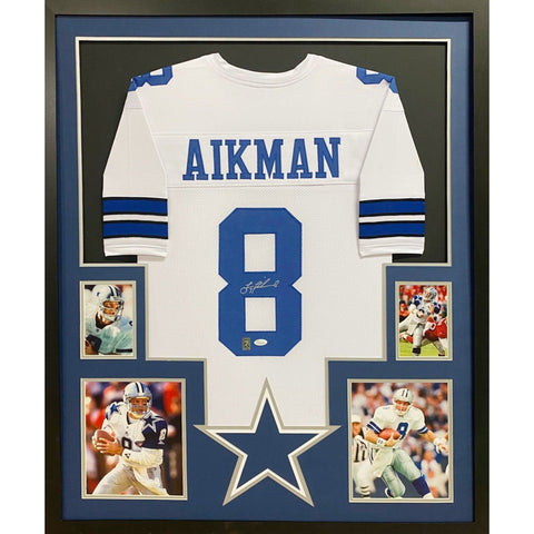 Troy Aikman Dallas Cowboys UCLA Autographed Signed Framed Jersey JSA