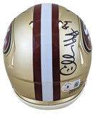 49ers Charles Haley Authentic Signed Speed Mini Helmet BAS Witnessed