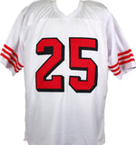 Elijah Mitchell Autographed White Pro Style Jersey-Beckett W Hologram *Black