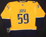 Roman Josi Signed Nashville Predators Captain's Adidas Jersey (Beckett COA)