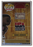 Lakers Magic Johnson Signed Jumbo USA Basketball Funko Pop Vinyl Figure BAS Wit