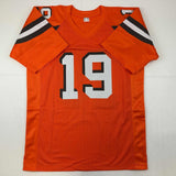 Autographed/Signed Bernie Kosar Cleveland Orange Football Jersey JSA COA