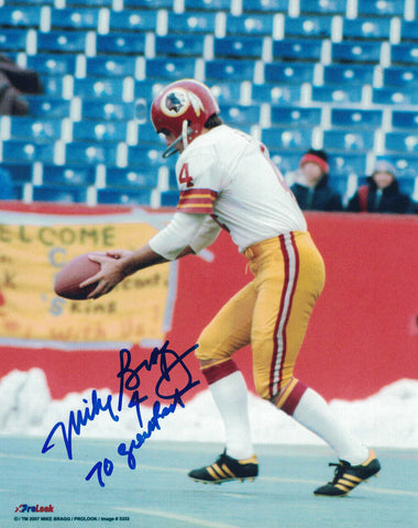 Mike Bragg Autographed/Signed Washington Redskins 8x10 Photo 27804