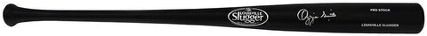 Ozzie Smith Signed Louisville Slugger Pro Black Baseball Bat - (FANATICS COA)