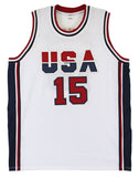 Magic Johnson Team USA Authentic Signed White Pro Style Jersey BAS Witnessed