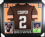 AMARI COOPER (Browns brown SKYLINE) Signed Autographed Framed Jersey Beckett