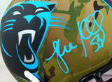 Luke Kuechly Autographed Carolina Panthers Camo F/S Helmet- Beckett W *Baby Blue