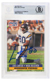 Cris Carter Signed Vikings 1991 Pro Set Football Card #834 - (Beckett Slabbed)