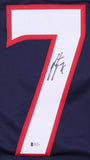 Jack Johnson Signed Blue Jackets Jersey (JSA COA) Columbus Defenseman