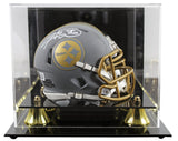 Steelers Hines Ward Signed Slate Speed Mini Helmet W/ Case BAS Witnessed