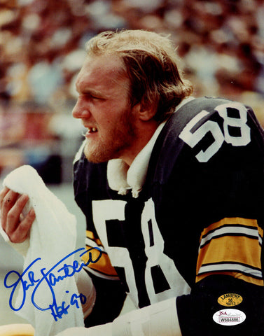 Jack Lambert Autographed Pittsburgh Steelers 8x10 Photo HOF JSA 48581