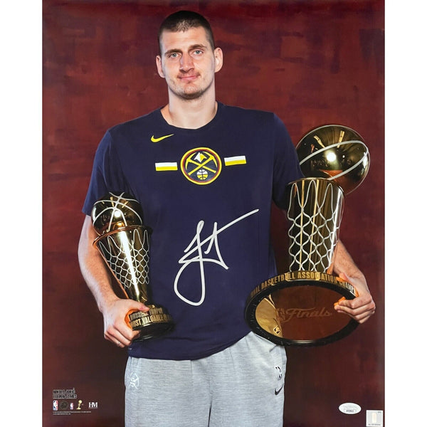 Nikola Jokic Autographed/Signed Denver Nuggets 16x20 Photo JSA 46335