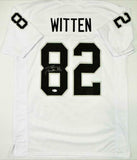 Jason Witten Autographed White Pro Style Jersey - Beckett W Auth *8