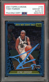 2001 Topps Chrome #155 Tony Parker RC Spurs On Card PSA 10/10 Auto GEM MINT