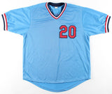 Lou Brock Signed St.Louis Cardinals Throwback Jersey (JSA) 2xWorld Series Champ