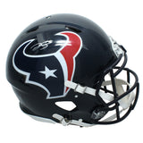 Dalton Schultz Autographed Texans Authentic Throwback Speed Helmet Beckett