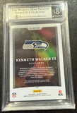 Kenneth Walker Rookie Auto Beckett Authentic Origins Rookie Patches Green 4/5