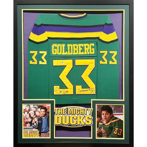 Shaun Weiss Autographed Signed Framed The Mighty Ducks Jersey BECKETT