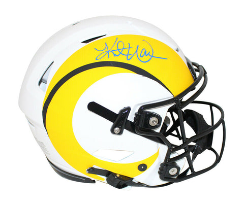 Kurt Warner Signed St Louis Rams Authentic Lunar Speed Flex Helmet BAS 34245