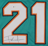 Frank Gore Signed Miami Dolphins Teal Jersey (Beckett COA) 5xPro Bowl R.B