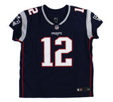 Tom Brady Signed New England Patriots Nike Elite Navy Blue NFL Jersey