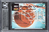 Magic Shaquille O'Neal Authentic Signed 1992 Stadium Club #201 Card BAS Slabbed