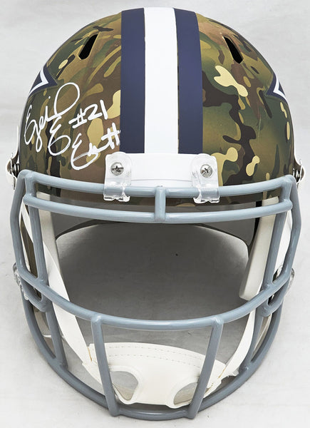 Ezekiel Elliott Autographed Cowboys Lunar F/S Speed Helmet