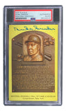 Duke Snider Signed 4x6 Brooklyn Dodgers HOF Plaque Card PSA/DNA 85026270