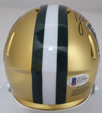 JOSH GORDON AUTOGRAPHED SIGNED BAYLOR GOLD SPEED MINI HELMET BECKETT 131616