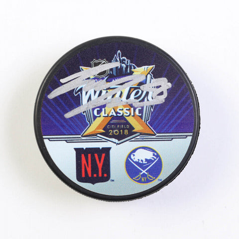 Rasmus Dahlin Signed Signed 2018 Winter Classic Logo Puck (JSA) Buffalo Sabres