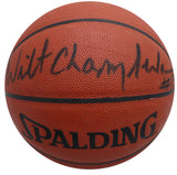 Wilt Chamberlain Autographed Spalding Basketball Lakers Beckett QR #AC74587