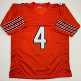 Autographed/Signed D'Andre Swift Chicago Orange Football Jersey JSA COA