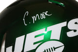 Elijah Moore Autographed New York Jets Authentic Speed Helmet Beckett 38551