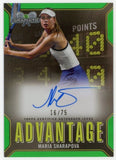 2024 Topps Graphite Tennis Maria Sharapova Auto Green Refractor /75 #AA-MS