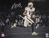 Davante Adams Signed 16x20 Los Vegas Raiders White Jersey Photo BAS ITP