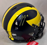 JJ McCARTHY SIGNED MICHIGAN WOLVERINES SPEED AUTHENTIC HELMET BECKETT QR