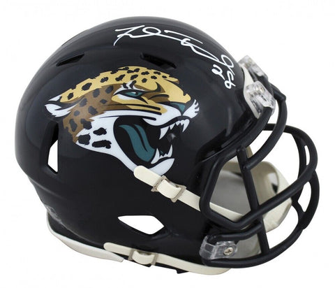 Fred Taylor Signed Jacksonville Jaguars Mini Helmet (Beckett) 2007 Pro Bowl R.B.