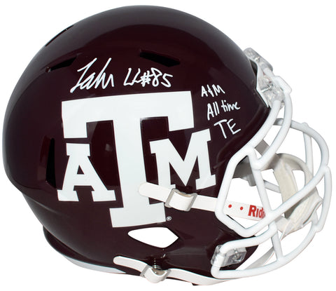 JALEN WYDERMYER SIGNED TEXAS A&M AGGIES FULL SIZE SPEED HELMET W/ ALL-TIME TE