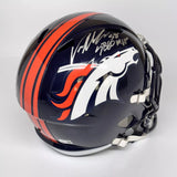 VON MILLER SIGNED AUTOGRAPHED DENVER BRONCOS FS REPLICA HELMET w/ SB MVP BECKETT